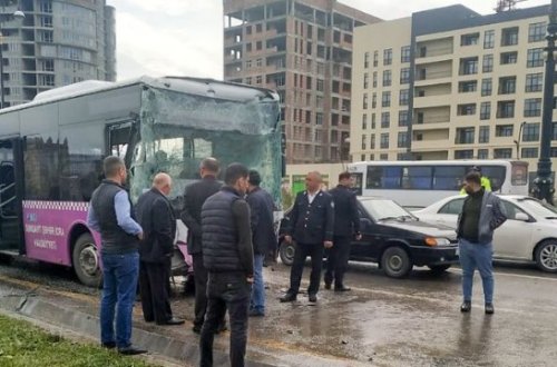 Azərbaycanda iki avtobus TOQQUŞDU - XƏSARƏT ALANLAR VAR (VİDEO)