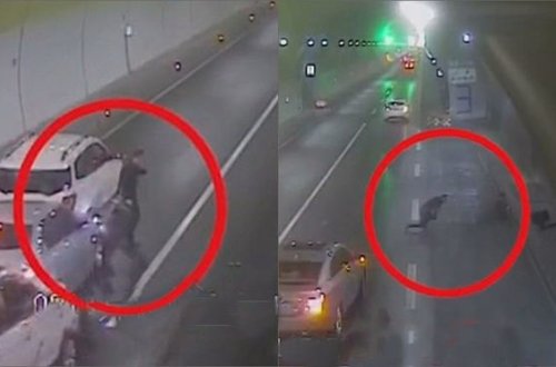 10 saniyə içində iki dəfə ölümdən qaçdı – ANBAAN VİDEO