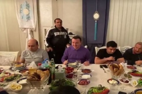 Manaf Ağayev məşhurlarla karantin rejimini pozdu (VİDEO)
