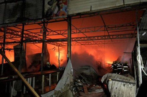 Потушен пожар на рынке EuroHome – ОБНОВЛЕНО + ФОТО/ВИДЕО