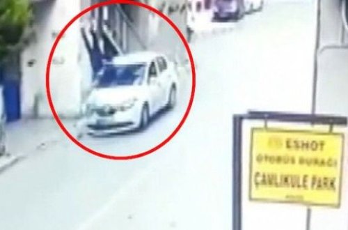 Avtomobili ilə polis əməkdaşını vurub hadisə yerindən qaçdı - VİDEO