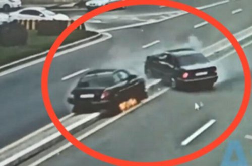 Bakıda kiçik səhv qorxunc qəzaya səbəb oldu - VİDEO