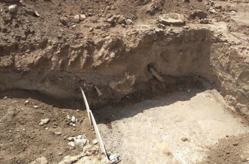 В Гобустане в ходе строительства школы обнаружен античный некрополь