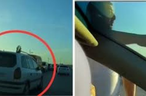 Qoçu sürücü söyüş söyüb hədə qorxu gəldi: Səni dərədən aşıraram - VİDEO