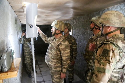 Zakir Həsənov təlimlərin keçirildiyi cəbhə bölgəsinə gedib - VİDEO