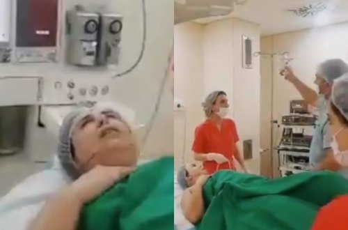 “Pişik” Günelin plastik əməliyyat etdirərkən görüntüləri yayıldı - VİDEO
