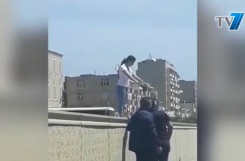 SON DƏQİQƏ: Bakıda qadın belə intihara cəhd etdi - ANBAAN VİDEO