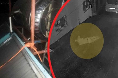 Oğrunun belinə bağladığı kəndir qırıldı, faciəvi şəkildə öldü - VİDEO