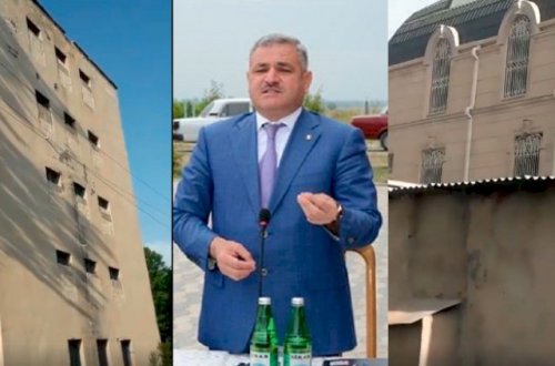 İcra başçısı liseyin pəncərələrini hördürdü: Villasının həyəti göründüyü üçün - Video