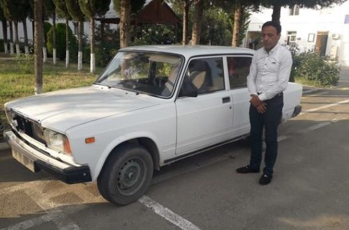 В Агсу задержан угонщик автомобиля - ФОТО