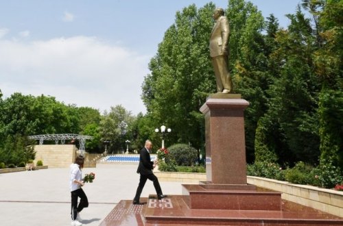 Prezident İlham Əliyev Şamaxı rayonunda səfərdədir