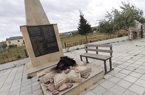 Abşeronda şəhidlərin ruhuna hörmətsizlik