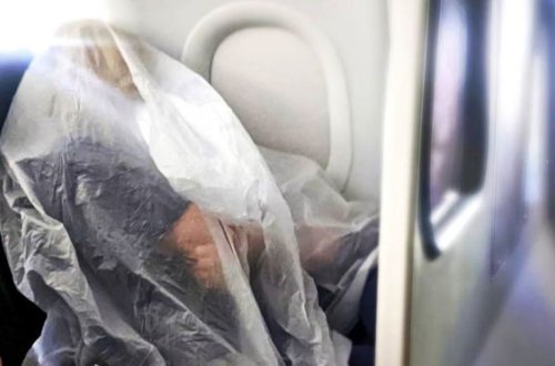 Sərnişinin görünüşü hər kəsi güldürdü - FOTO