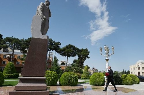 İlham Əliyev Ağcabədidə - FOTO