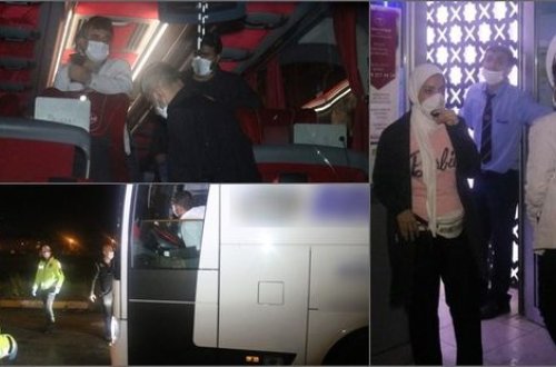 Yolda COVID-19-a yoluxduğunu öyrəndi, sərnişin avtobusu ilə xəstəxanaya aparıldı - FOTO/VİDEO