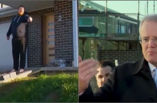 Qazonu tapdalayan baş nazir yerli sakin tərəfindən qovuldu – VİDEO