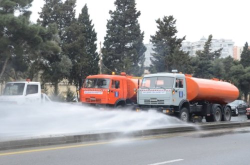 Sabah Bakıda küçələr dezinfeksiya ediləcək