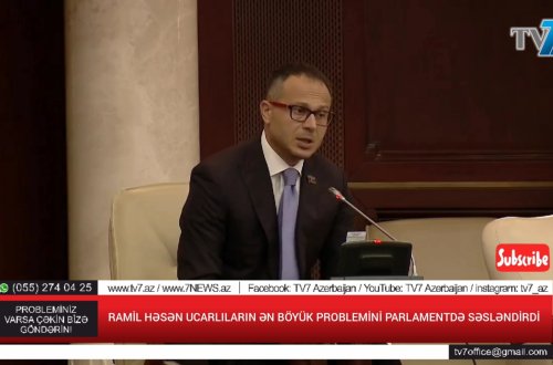 Ramil Həsən ucarlıların problemini parlamentdə səsləndirdi: 