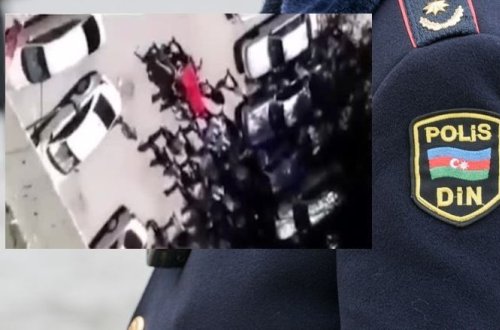Sumqayıtdan şok görüntülər gəldi — Polis hərəkətə keçdi (VİDEO)