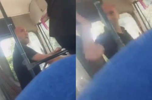 ŞOK GÖRÜNTÜLƏR! Bakıda avtobus sürücüsü qadınları TƏHQİR ETDİ — VİDEO