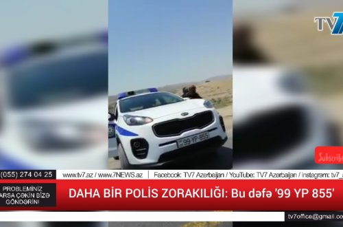 DAHA BİR POLİS ZORAKILIĞI: 99 YP 855 vətəndaşı təhqir edir, üstünə hücüm çəkir - VİDEO