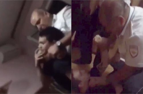 Polis musiqiyə qulaq asan uşağı xəstəxanalıq etdi - VİDEO