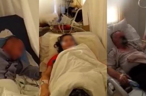 Azərbaycanda daha bir xəstəxanada koronavirus xəstələrinin görüntüləri yayıldı - VİDEO