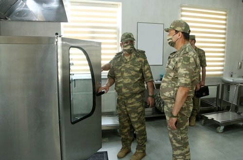 Zakir Həsənov cəbhəboyu zonada yerləşən yeni hərbi hissənin açılışında iştirak edib - VİDEO