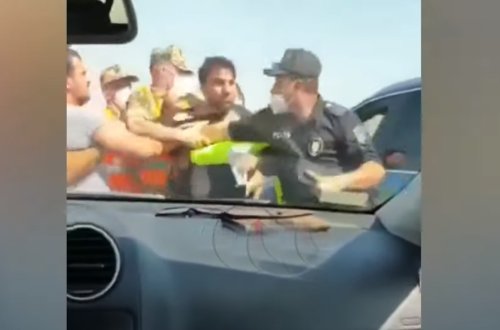 SON DƏQİQƏ: Kamill Zeynallı polisin yanında vətəndaşı belə ölümcül döydü - VİDEO