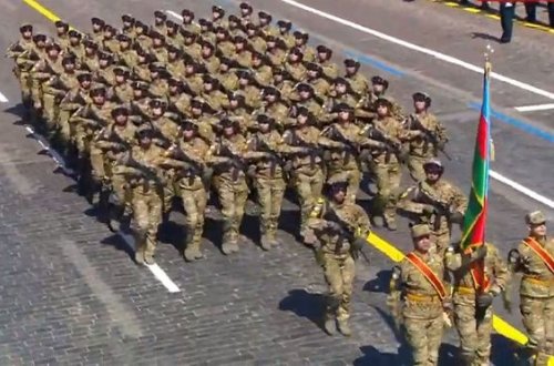 Азербайджанские военные приняли участие в параде в Москве - ФОТО/ВИДЕО
