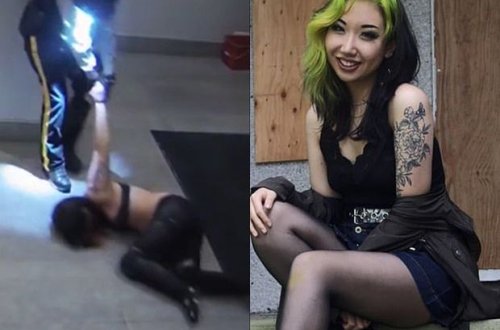 Tələbə qızın sürüyərək aparıldığını əks etdirən kadrlar sosial medianı bir-birinə vurdu - VİDEO