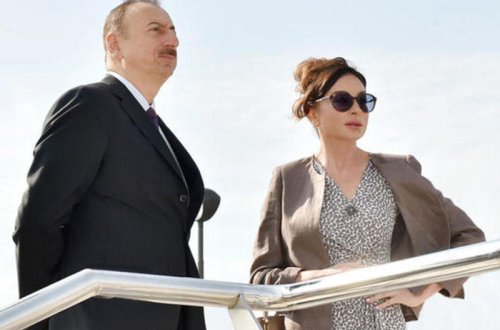 Prezident İlham Əliyev və birinci xanım Mehriban Əliyeva Gəncə şəhərinə səfərə gəliblər