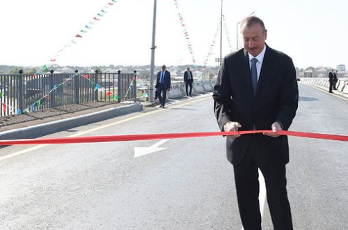 Gəncəçay çayı üzərindəki körpü bərpadan sonra istifadəyə verildi