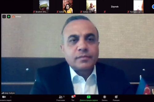 Azay Quliyev seçicilərlə videogörüş keçirib