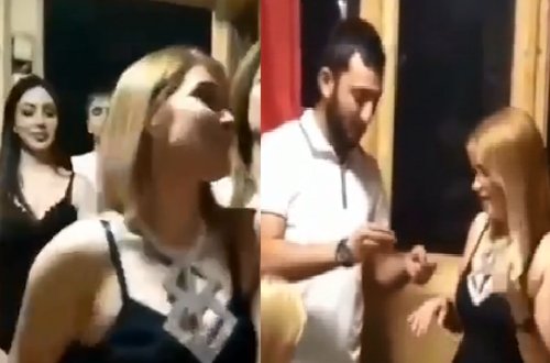 Gəncədə əyləncə məclisi qurub, karantini pozdular - Qızlar, rəqs, üzük... / VİDEO