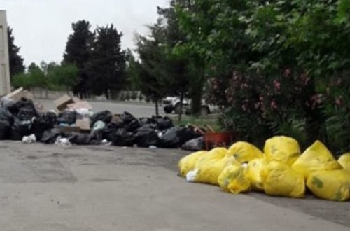 Azərbaycanda koronavirus xəstələrinin qabları küçəyə atıldı - VİDEO