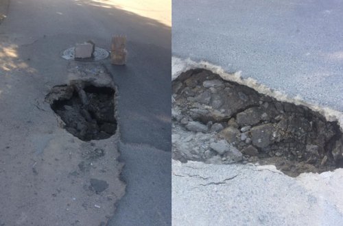 Azərbaycanda eyni yol beşinci dəfə çökdü - FOTO/VİDEO