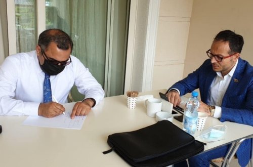 Ramil Həsən Ucar sakinlərini onlayn formatda qəbul edib - FOTO