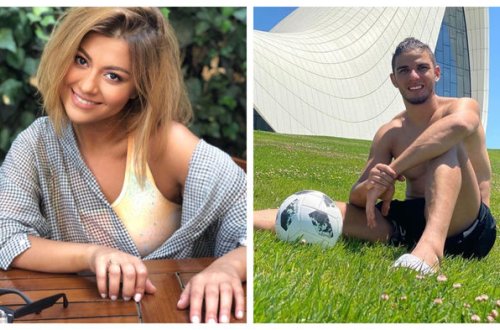Aygün Kazımovanın qızı braziliyalı futbolçu ilə əylənir - VİDEO