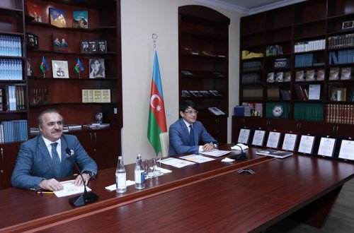 Dövlət Komitəsinin yaradılmasının 18-ci ildönümünə həsr olunmuş videokonfrans keçirilib - FOTOLAR