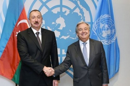 Состоялся телефонный разговор Ильхама Алиева с генеральным секретарем ООН
