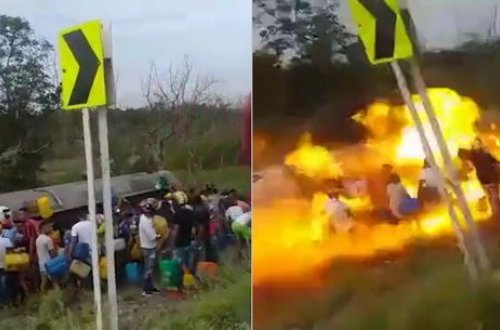 Benzin oğurlamaq istəyən sakinlər diri-diri yandılar - ANBAAN VİDEO