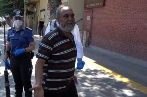 Maskanı çənəsinə taxdığı üçün polis cərimələdi: hirsindən özünü döydü - FOTO