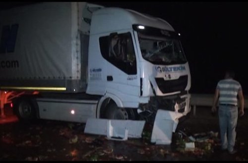 В Геранбое ГАЗель с арбузами попала в ДТП - ВИДЕО