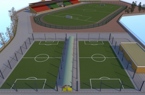 Şamaxıda stadion inşa olunur