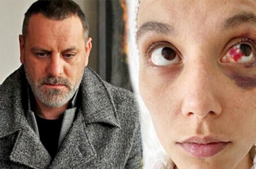 Özündən 17 yaş kiçik sevgilisini döyən aktyor hakim qarşısında - Fotolar