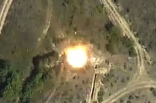 Düşmənin daha bir hərbi obyekti darmadağın edildi - VİDEO