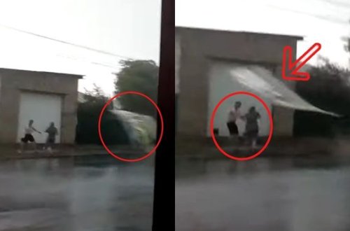 Faciədən son anda xilas oldular – VİDEO