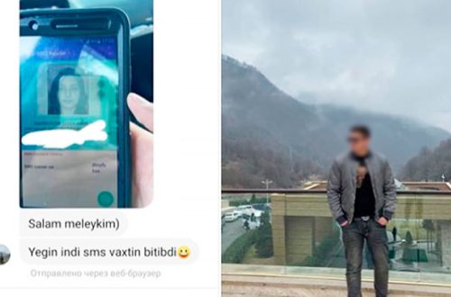 Gənc qadın: “SMS icazəmi yoxlayan polis sonra məni tapıb mesaj yazdı” - FOTO