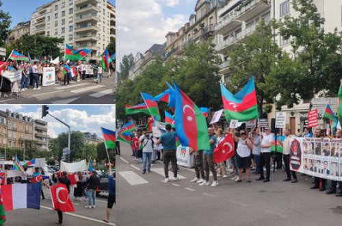 В Страсбурге прошло шествие против вооруженных провокаций Армении в отношении Азербайджана